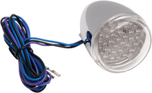 CHRIS PRODUCTS Turn Signal - Red LED - Chrome/Clear 8501C-LED-R