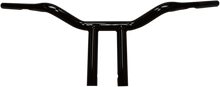 LA CHOPPERS 1-1/4" Super T Handlebar with Built-In Riser - Black LA-7333-02B