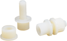 PARTS UNLIMITED License Plate Bolt - 100 Pack - White LP-600