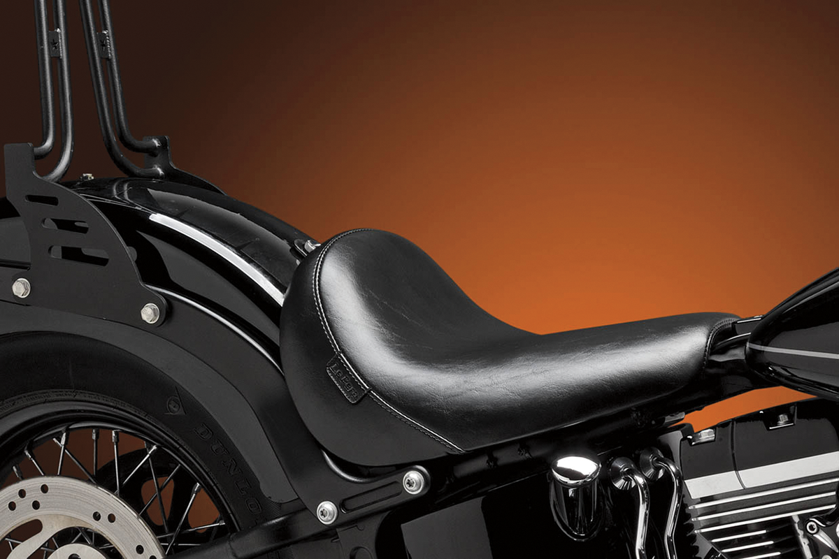LE PERA Bare Bones Solo Seat - Smooth - Black - FXS/FLS '11-'15 LKS-007