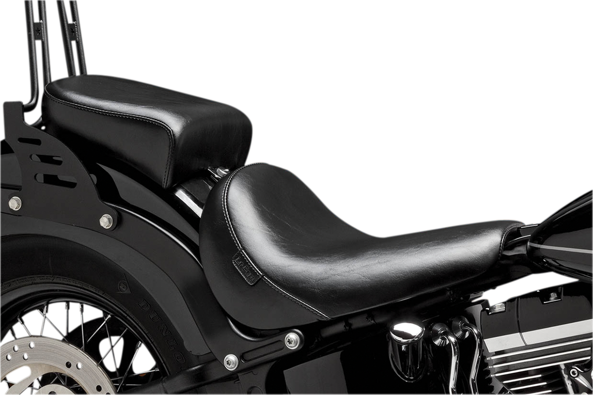 LE PERA Bare Bones Pillion Pad - Deluxe - Smooth - Black - FLS/FXS '11-'17 LKS-007PDX