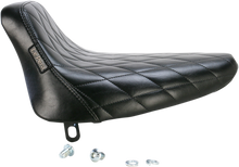 LE PERA Bare Bones Solo Seat - Diamond Stitch - Black - Softail '84-'99 LN-007DM