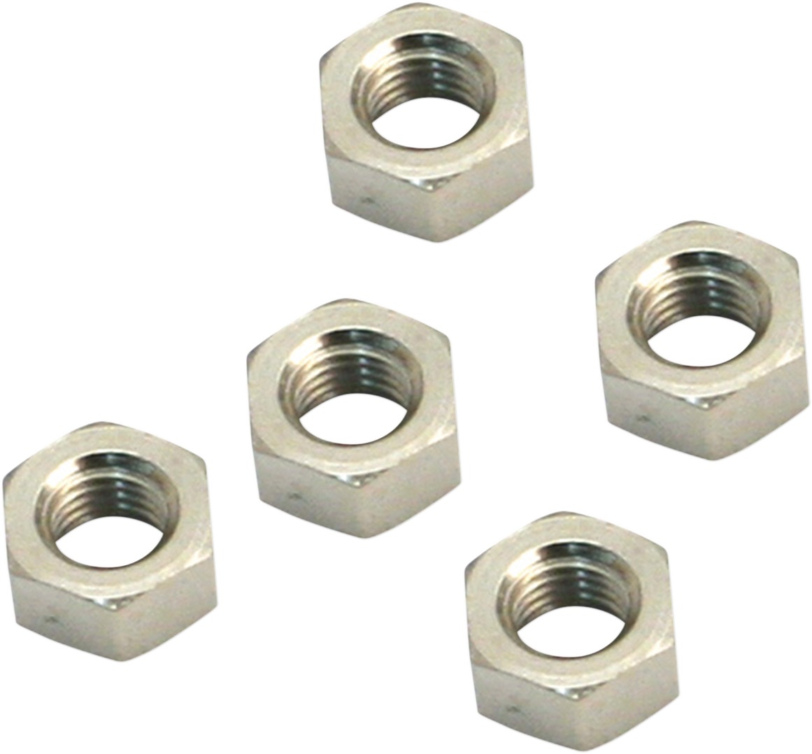 S&S CYCLE Throttle Shaft Nuts - Super E/G Carburetors - 5-Pack 11-2363