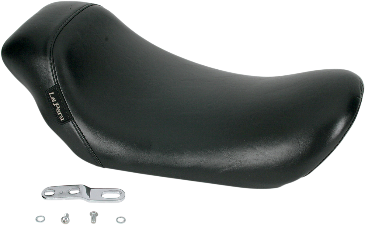 LE PERA Bare Bones Solo Seat - Smooth - Black - FXD '04-'05 LF-001