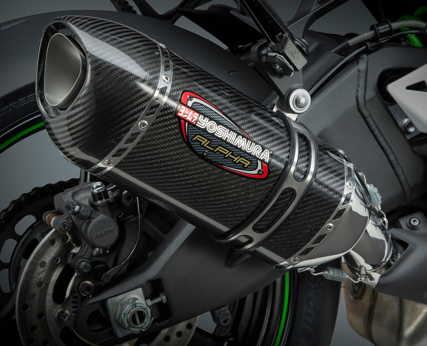 Street Alpha Slip On Exhaust Ss Cf Cf
