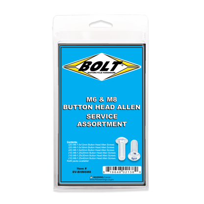 Button Head Allen Bolt Assortment 90 Piece Kit