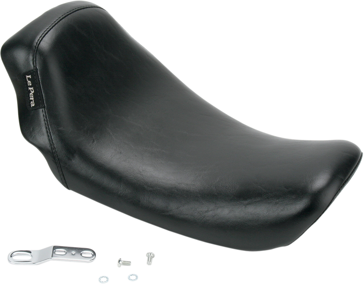 LE PERA Bare Bones Solo Seat - Smooth - Black - Dyna '06-'17 LK-001