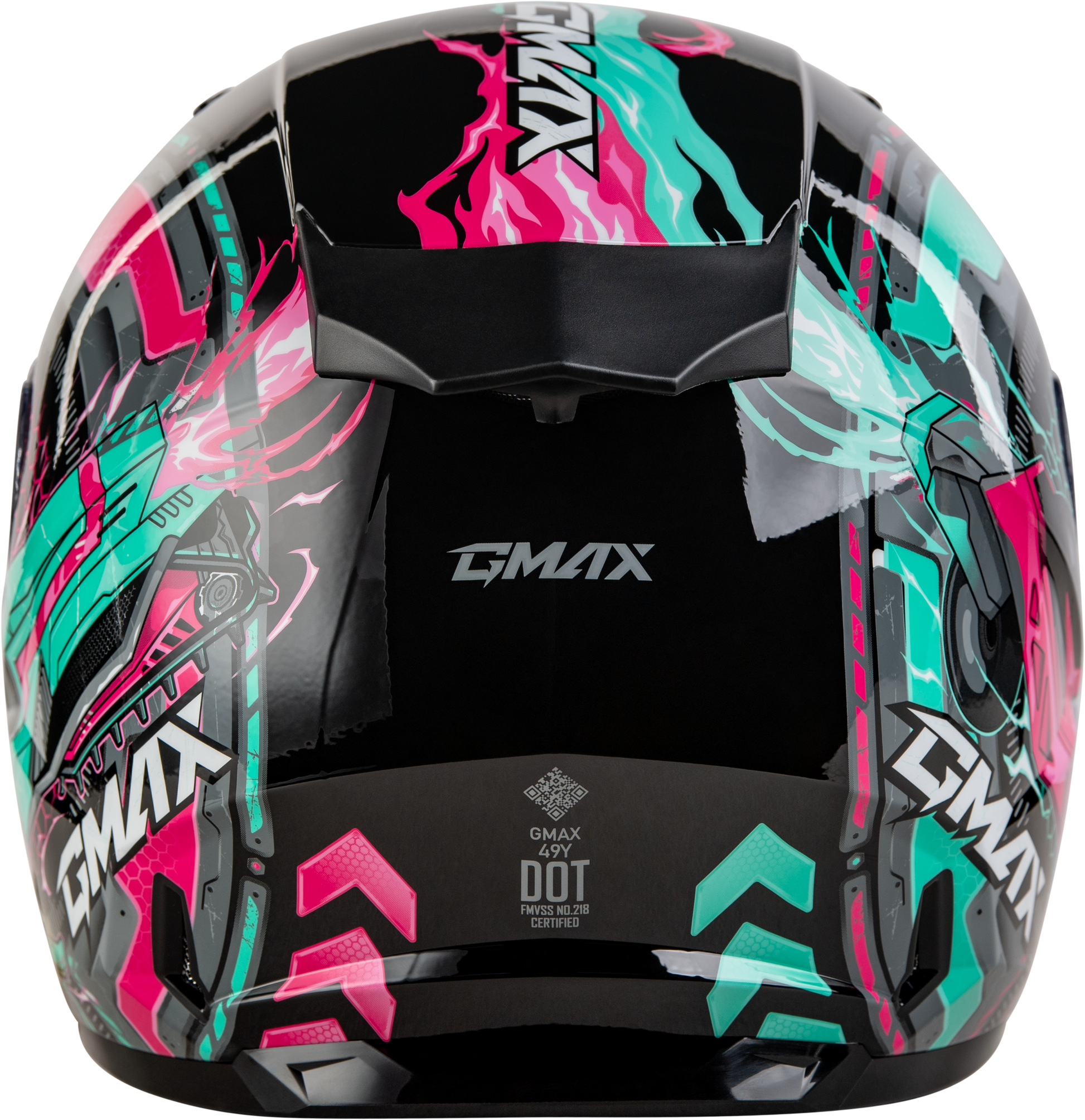 Gm 49y Charge Helmet Black/Pink/Aqua Yl