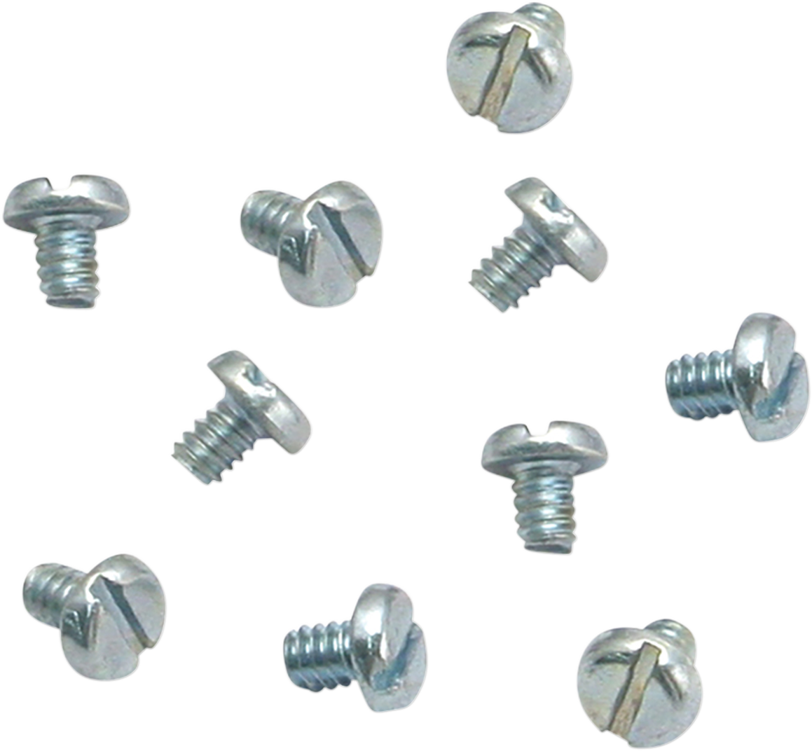 S&S CYCLE Slotted Pan Head Screws - 10 Pack 50-0062