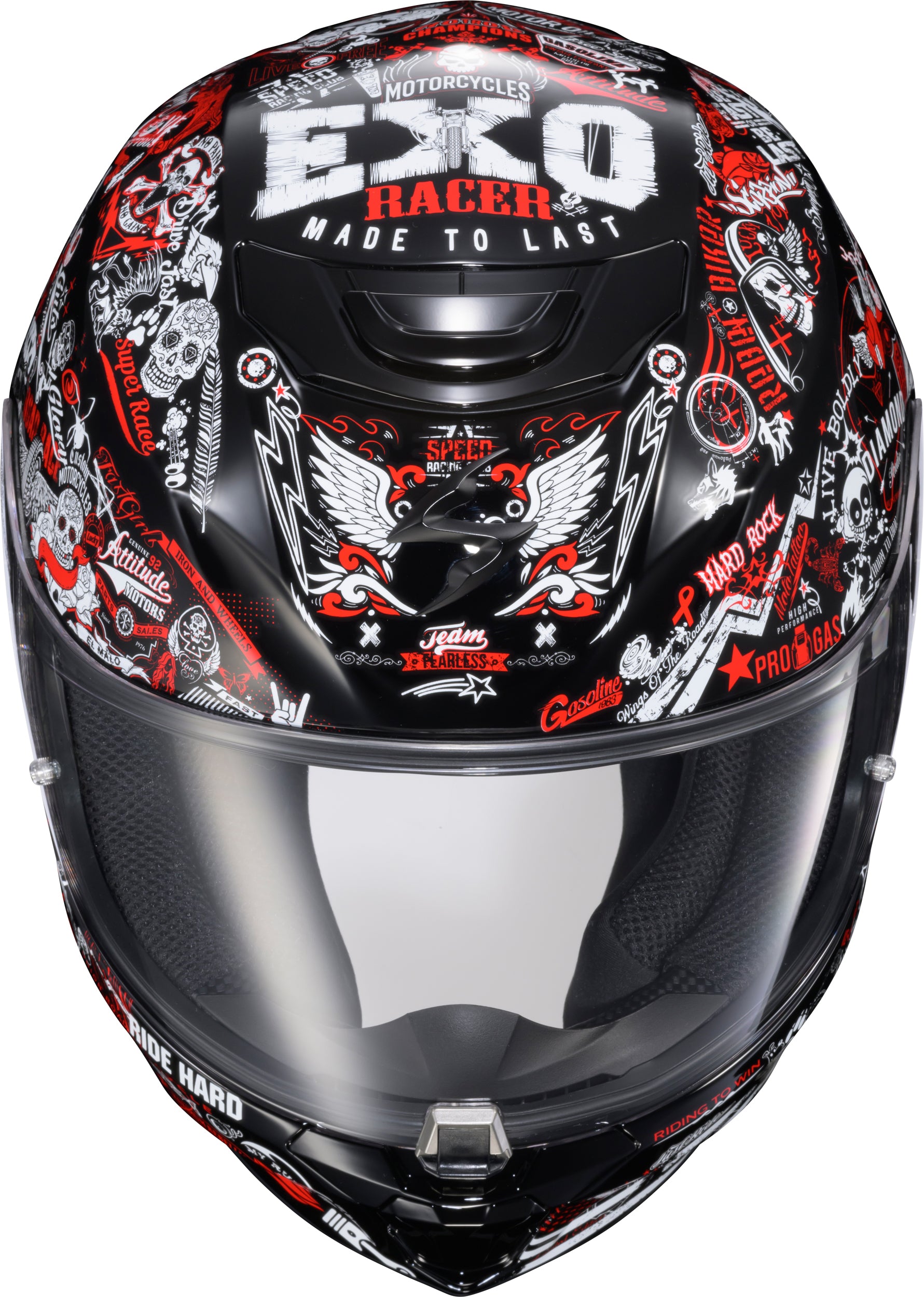 Exo R330 Full Face Helmet Shake 2 Red Md