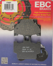Brake Pads Fa81 Organic