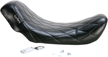 LE PERA Bare Bones Solo Seat - Diamond Stitch - Black - Dyna '06-'17 LK-001DM