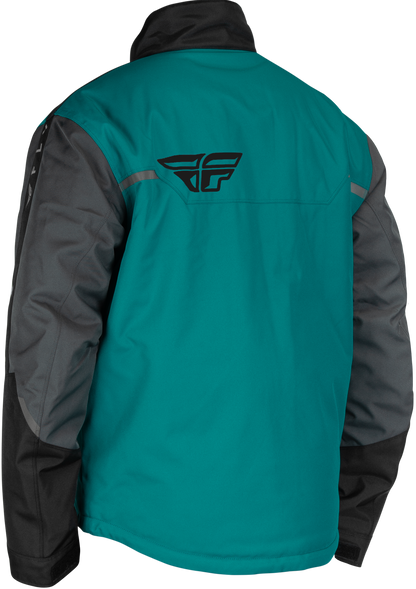 Outpost Jacket Black/Teal/Orange Md