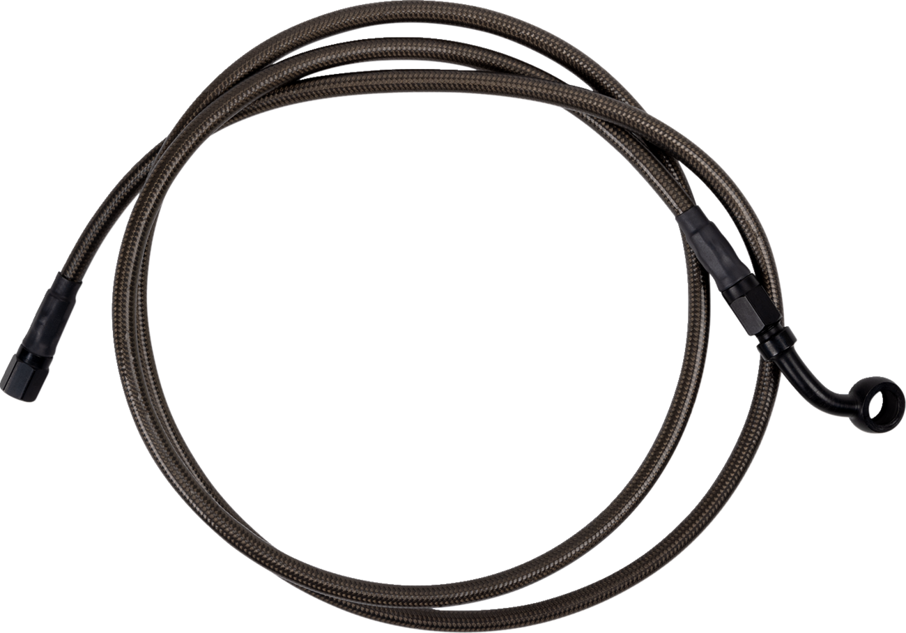 BARNETT Brake Line - Upper - Carbon Coat w/ Black Fittings - +8" 254-30-51134-8