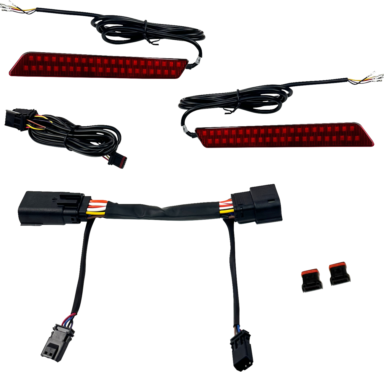 CUSTOM DYNAMICS LED Latch Lights - Saddlebag - Red Lens CD-LATCH-23-R