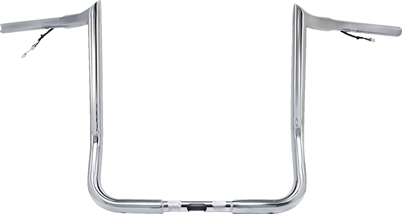 PAUL YAFFE BAGGER NATION Pre-Wired Handlebar - Monkey Bar - 12" - Chrome PYO:MBBPW-12 C