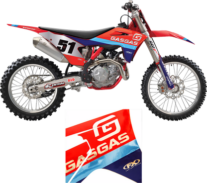 FACTORY EFFEX Candy Chrome Series Shroud/Airbox Graphics Kit - Gas Gas 27-03704
