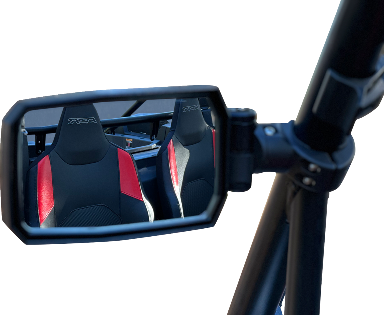 SEIZMIK Mirrors - Trailrider - Side View - Rectangle - Black - 1.75"/2" ROPS - Pair 56-18113