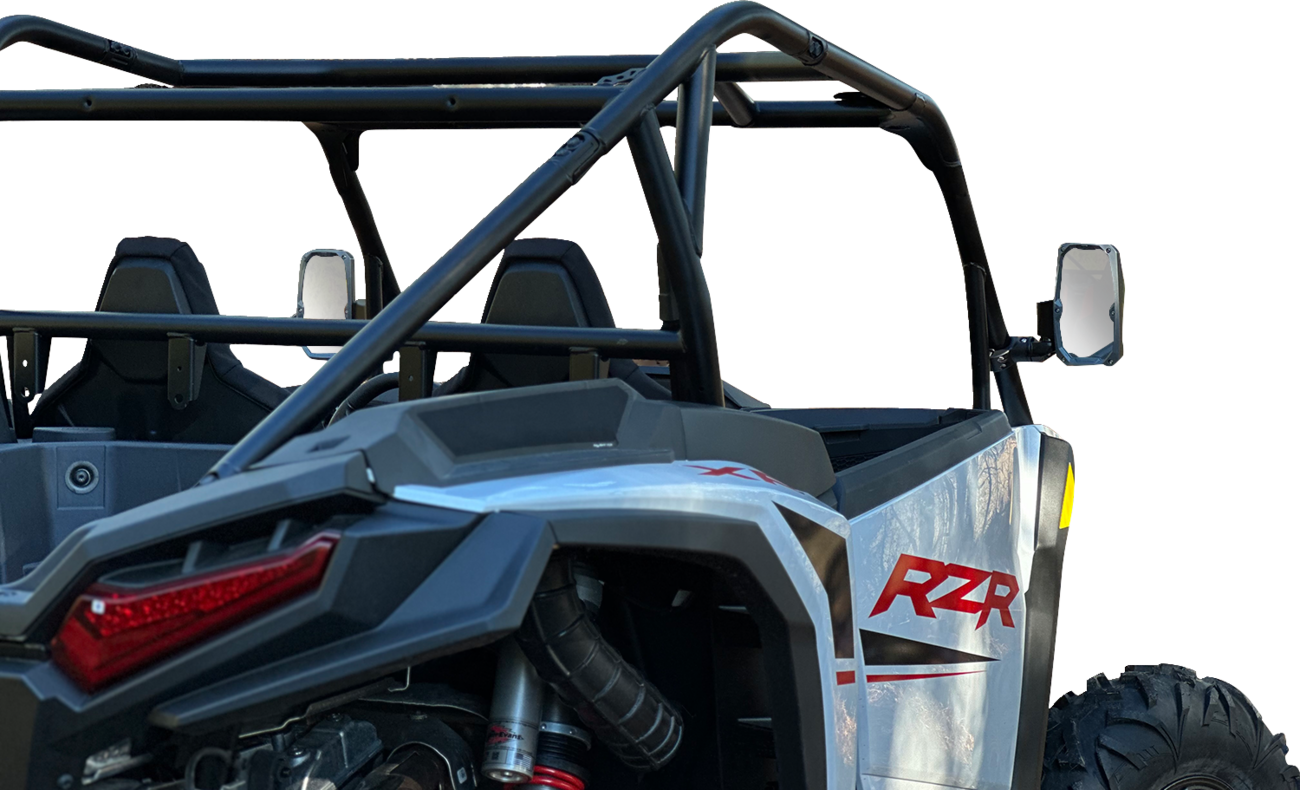 SEIZMIK Mirrors - Embark - Side View - Rectangle - Black - 1.75"/2" ROPS - Pair 56-18114