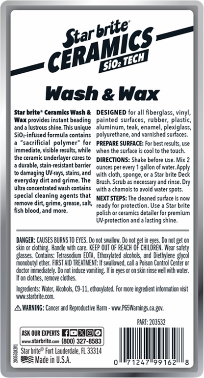 STAR BRITE Ceramic Wash & Wax - 32 U.S. oz 203532