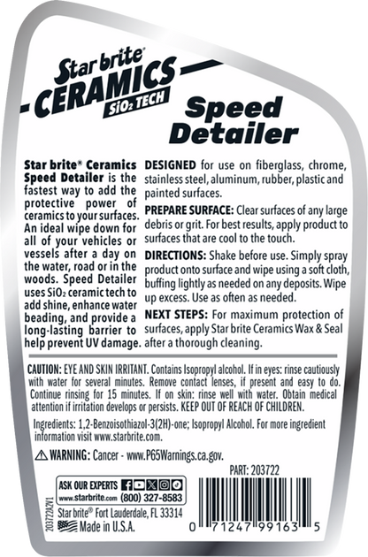 STAR BRITE Ceramic Speed Detailer - 22 U.S. fl oz 203722