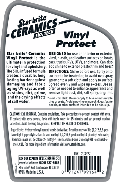 STAR BRITE Ceramic Vinyl Protectant - 22 U.S fl oz. 203922