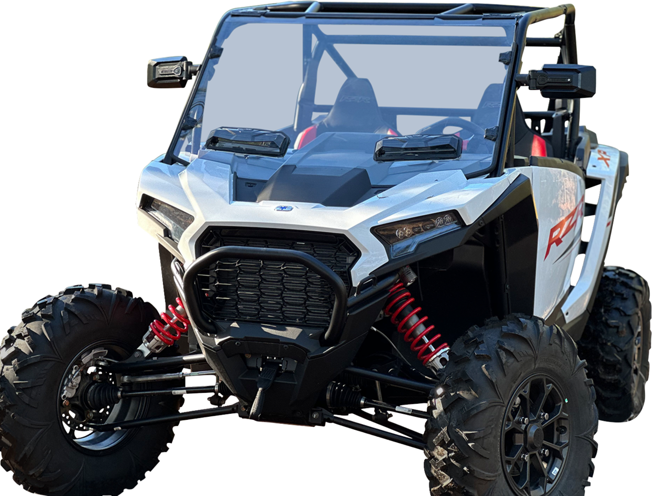 SEIZMIK Mirrors - Trailrider - Side View - Rectangle - Black - 1.75"/2" ROPS - Pair 56-18113