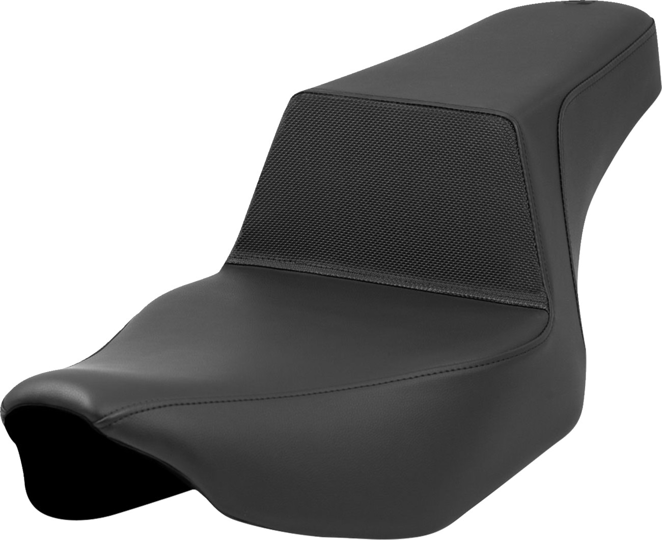 SADDLEMEN Step-Up Seat - Gripper Lumbar - Black - Extended Reach - FL '23-'24 823-07E-174