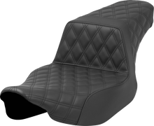 SADDLEMEN Step-Up Seat - Full Latice Stitch - Black - Extended Reach - FL '23-'24 823-07E-175