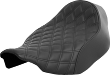 SADDLEMEN Renegade Solo Seat - Lattice Stitched - Black - FLT/FLH '23-'24 823-07-002LS