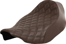 SADDLEMEN Renegade Solo Seat - Lattice Stitched - Brown - FLT/FLH '23-'24 823-07-002BLS
