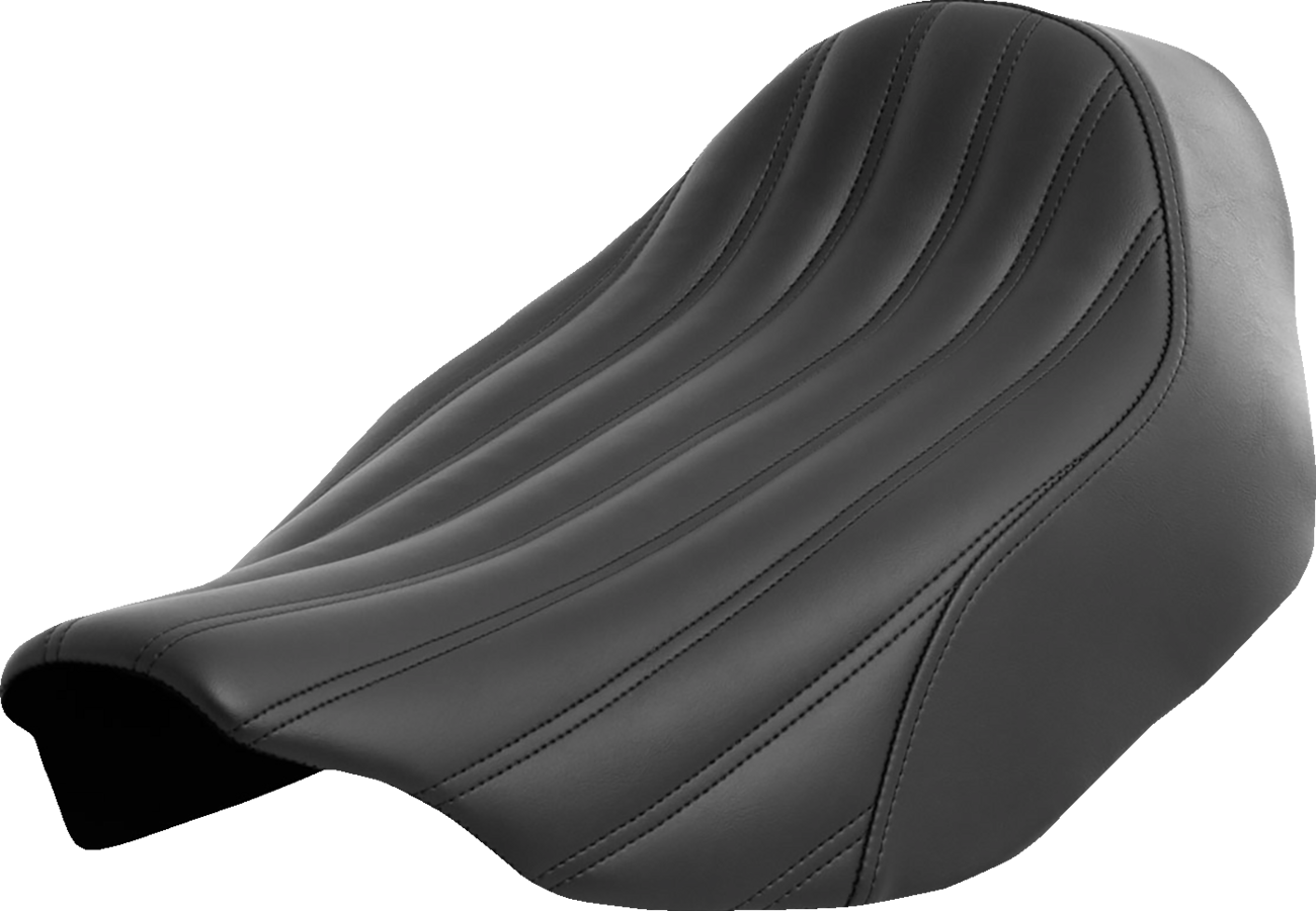 SADDLEMEN Renegade Knuckle Solo Seat - Black - FLH/FLT '23-'24 823-07-0023