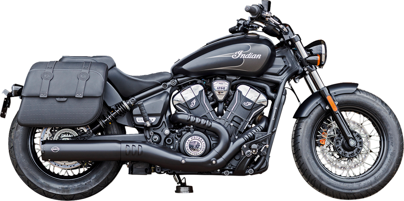 S&S CYCLE Grand National Slip-On Mufflers - Black - 50-State 550-1121