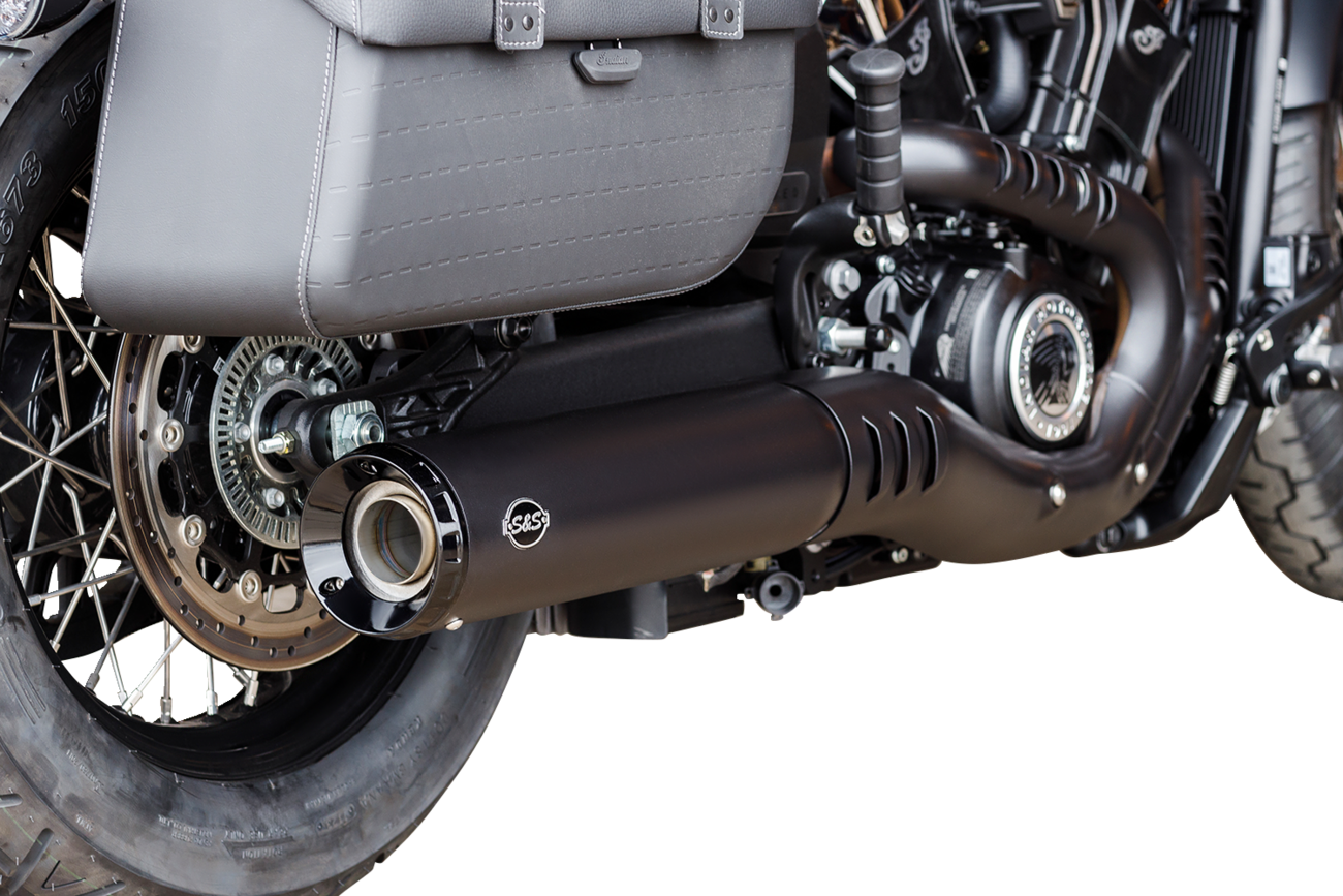 S&S CYCLE Grand National Slip-On Mufflers - Black - 50-State 550-1121