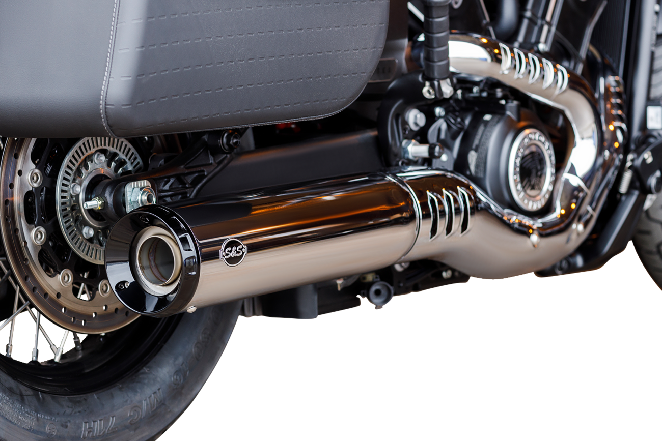 S&S CYCLE Grand National Slip-On Mufflers - Chrome - 50-State 550-1122