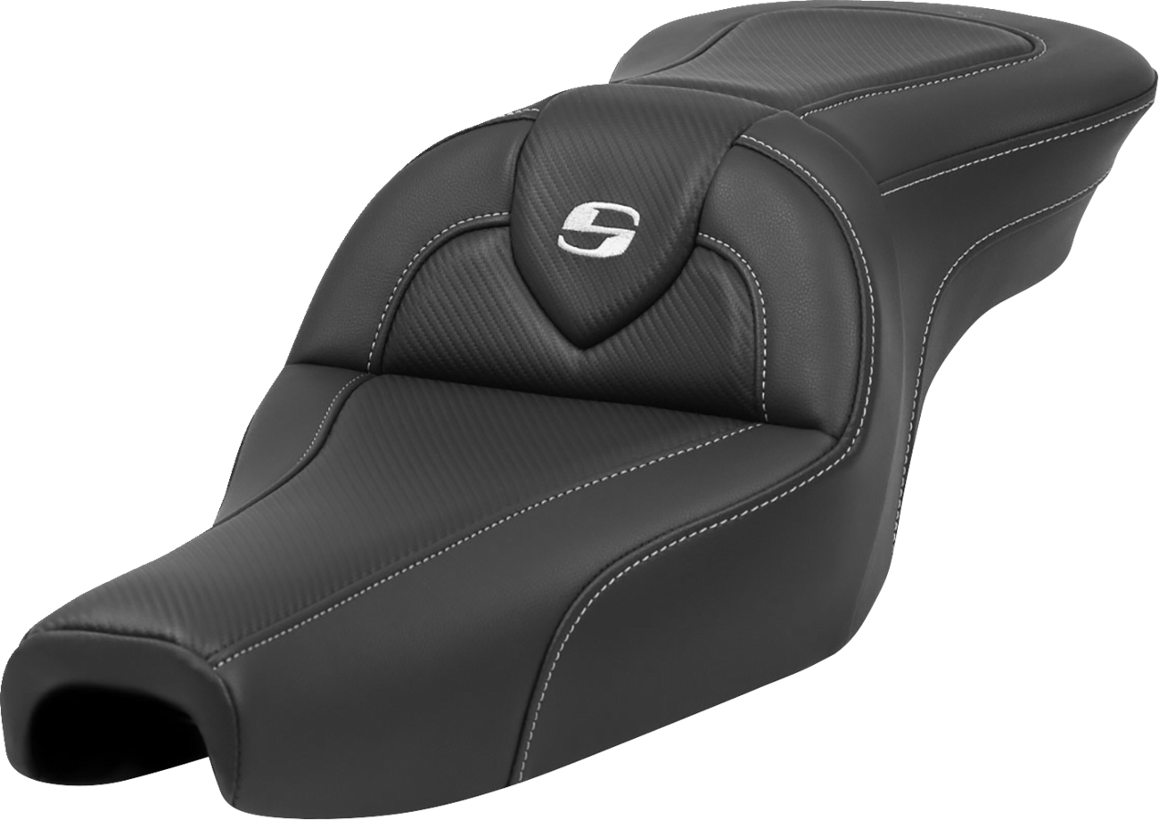 SADDLEMEN Roadsofa™ Seat - without Backrest - Carbon Fiber - XL '04-'22 807-11-185