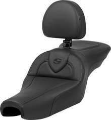 SADDLEMEN Roadsofa™ Seat - with Backrest - Black - XL '04-'22 807-11-187BR