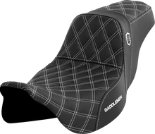 SADDLEMEN Pro Series SDC Performance Seat - w/o Backrest - White Stitch - FLH/FLT '08-'23 SC80807WHI