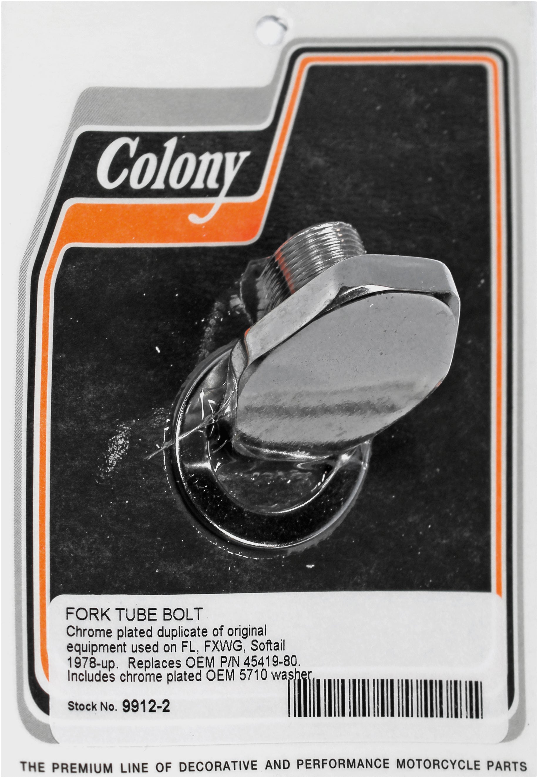 Fork Tube Bolt Washers Big Twin 78 17