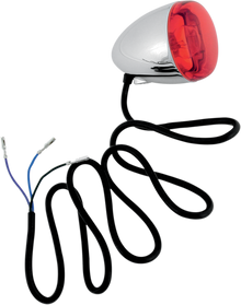 CHRIS PRODUCTS Turn Signal - Chrome/Red 8500R