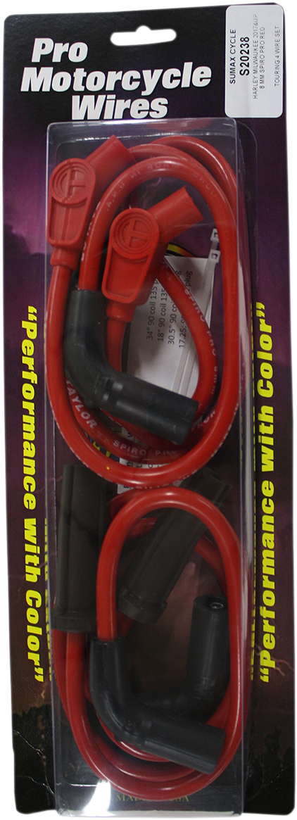 SUMAX Spark Plug Wire - 8 mm - Red - FL S20238