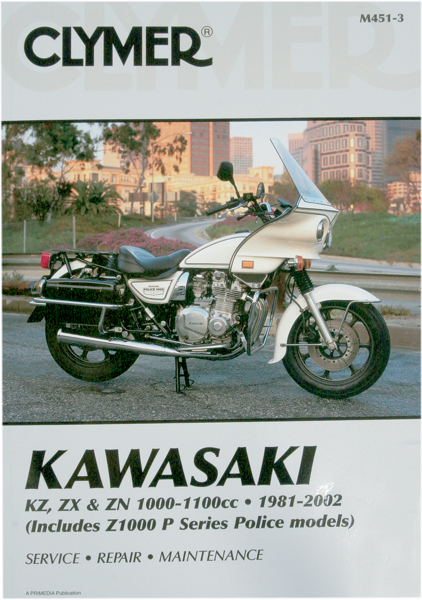 CLYMER Manual - Kawasaki - KZ, ZX, & ZN 1000-1100 CM4513