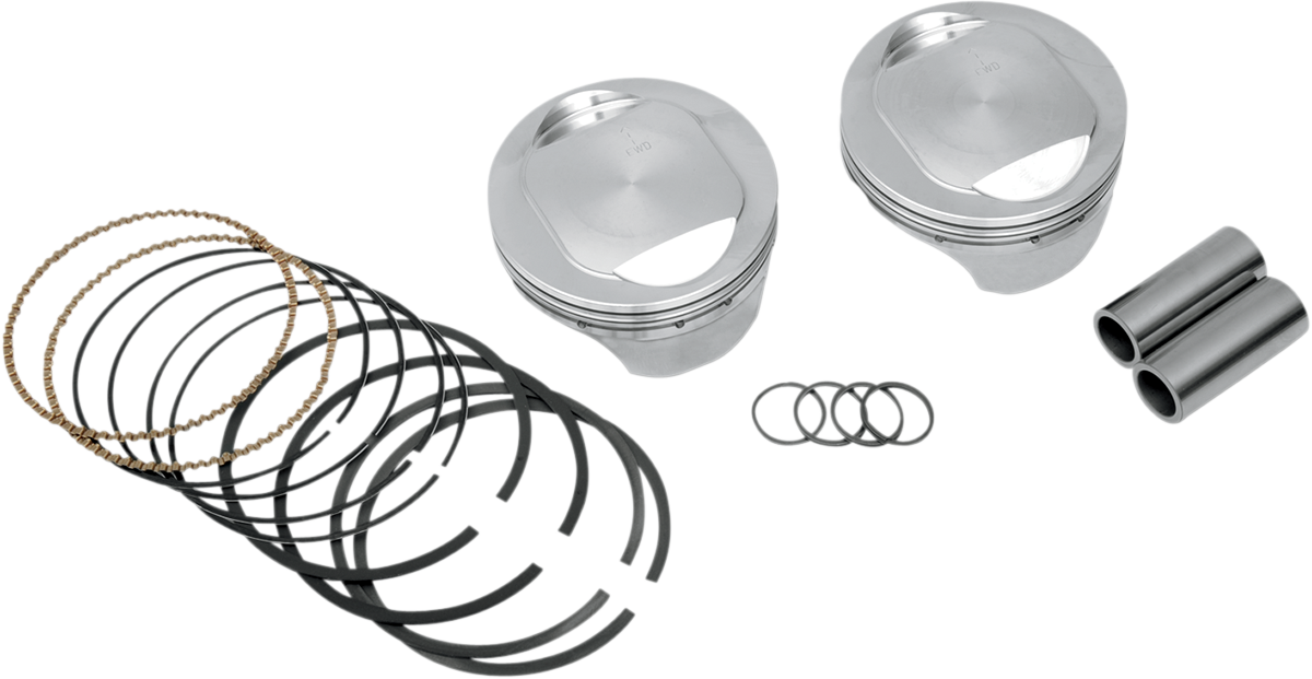KB PERFORMANCE Piston Kit - 3.875" Standard - 10.0:1 CR - 103" Twin Cam | 96" Twin Cam Big Bore KB409C.STD