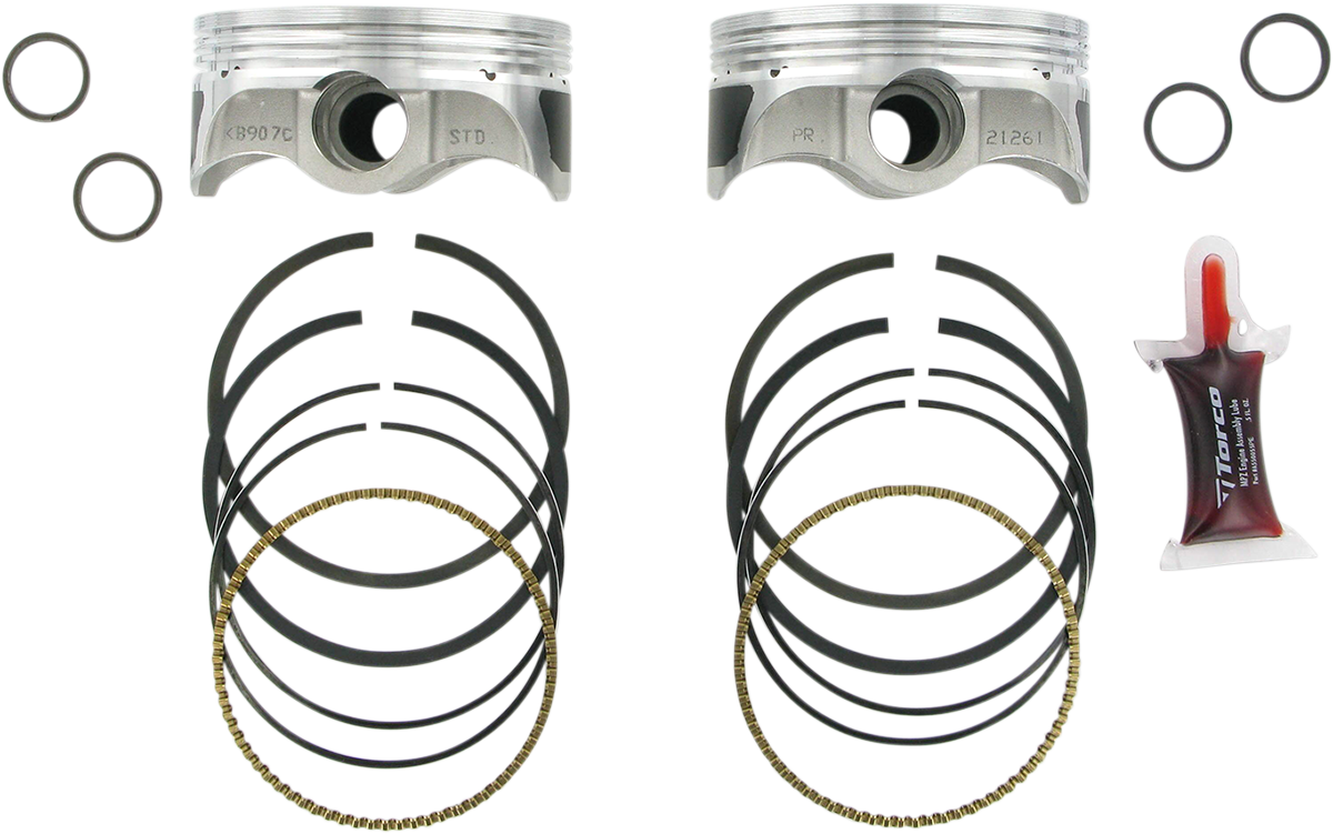 KB PERFORMANCE Piston Kit - 3.875" Standard - 9.5:1 CR - 96" to 103" Big Bore |103" Twin Cam KB907C.STD