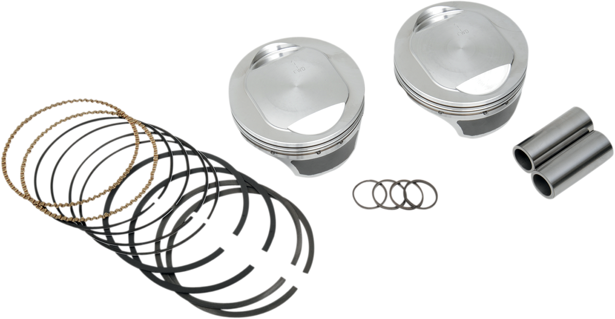KB PERFORMANCE Piston Kit - 3.875" Standard -10.5:1 CR - 96" to 103" Big Bore |103" Twin Cam KB909C.STD