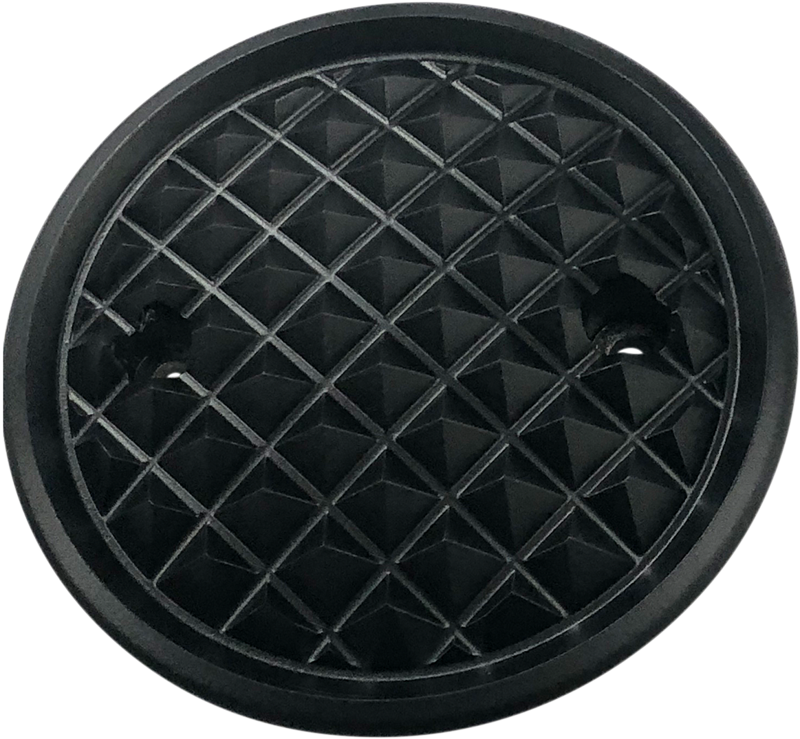 EDDIE TROTTA DESIGNS Points Cover - Cross Cut - Black Anodized - M8 TC-565B