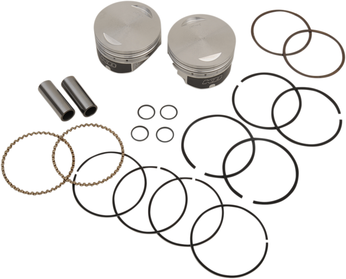 KB PERFORMANCE Piston Kit - 3.875" +0.010" - 9.3:1 CR - 95" Twin Cam Big Bore KB348.010