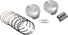 KB PERFORMANCE Piston Kit - 4.000" +0.010" - 10.0:1 CR - 96"/103" Twin Cam Bored to 110 CI w/SE 95 cc Heads KB661C.010