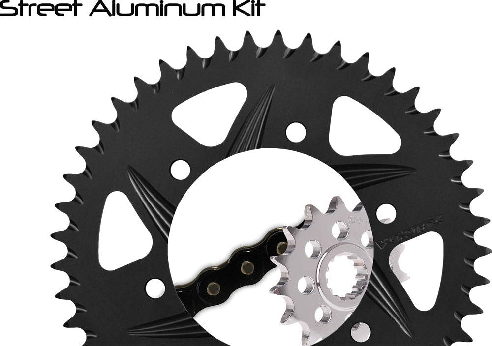 Sprocket/Chain Kit Stl/Alu 15/43t Blk Sx3 520 112l Blk