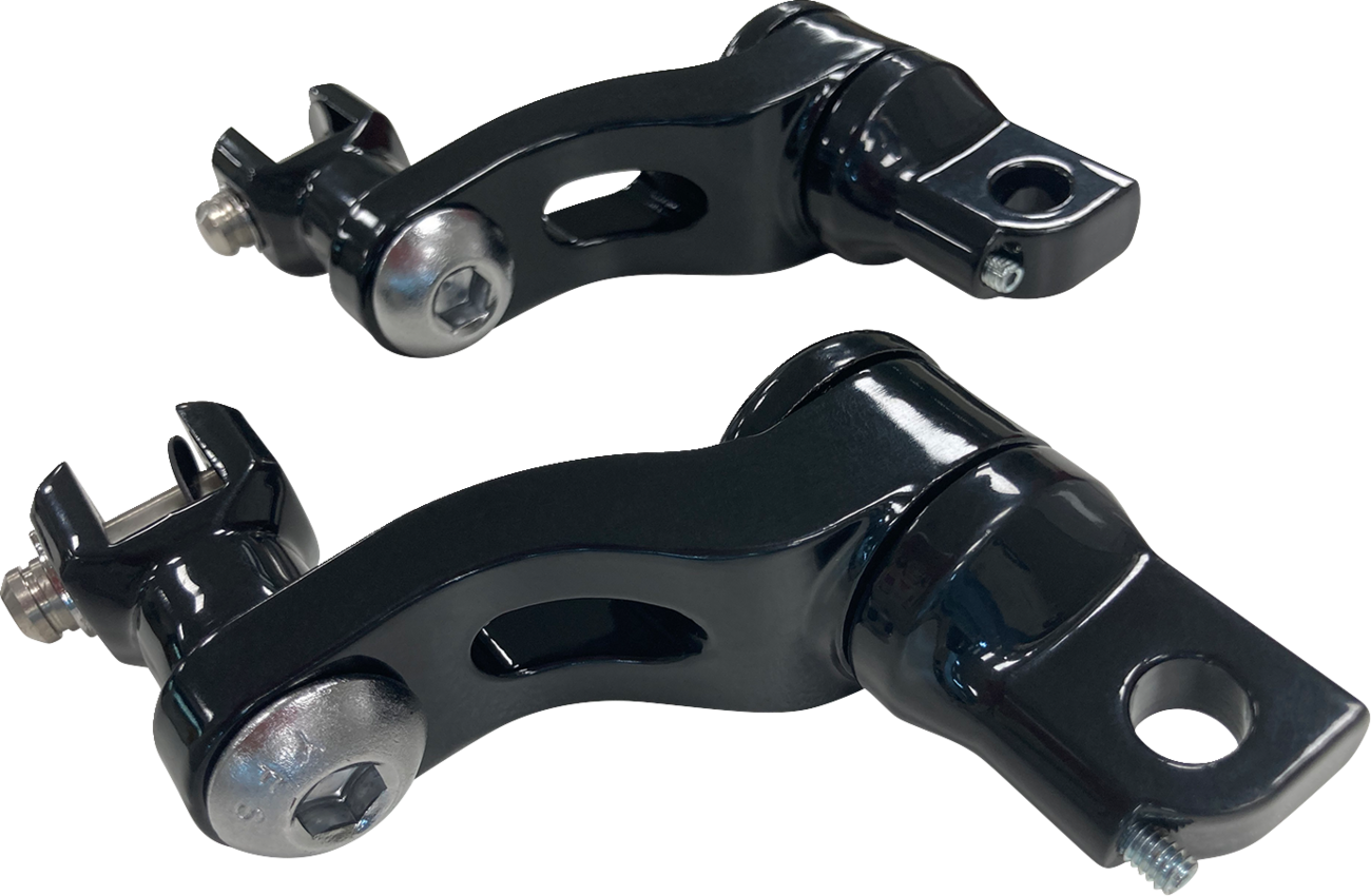 DRAG SPECIALTIES Passenger Peg Mount - Adjustable - Black 63190B
